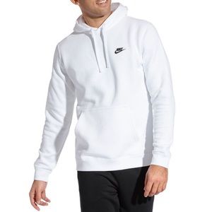 unisex white nike hoodie